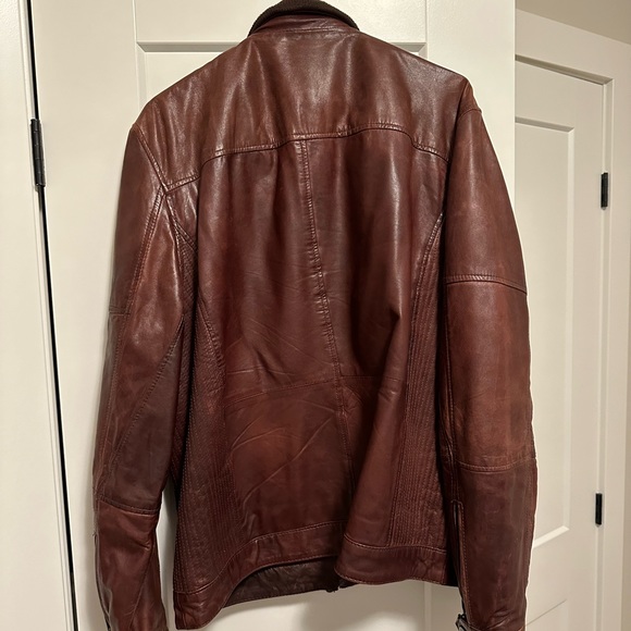 Alfred by Alfred Sung lambskin military style jacket. - Picture 2 of 5
